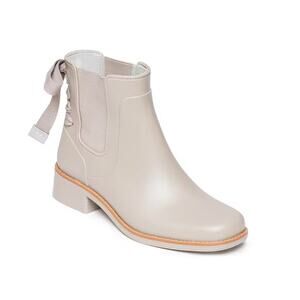 New Bernardo Briton Lace Up Back Rain Boots in Clay PVC Women's Size 11